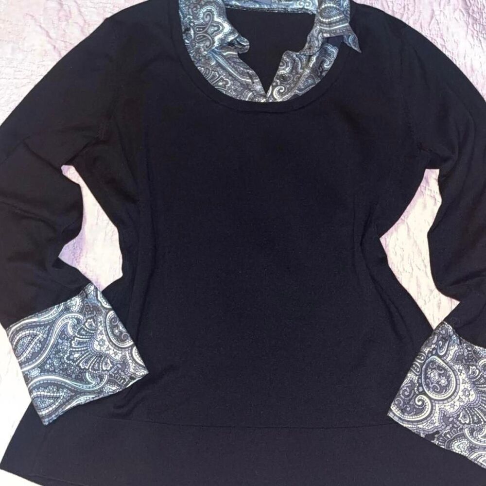 Ann-taylor Women's Black Blouse